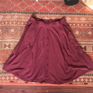 Torrid red midi skirt Torrid Sz 0 (or size 12)